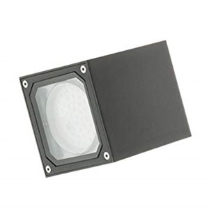 Outdoor up-down wall luminaire, grey finish