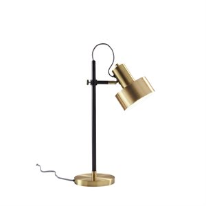 Desk Lamp, Antique Brass finish, 1 X A19