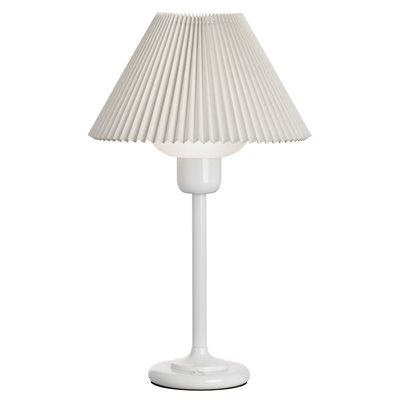Lampe de table, finition blanche, 1 X A19