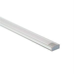Aluminium extrusion with frosted acrylic diffuser, surface model