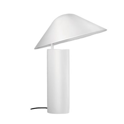 Lampe de table, finition blanche, 1 X A19