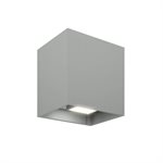 LED wall light, silver grey finish, 8 watts, 3000K