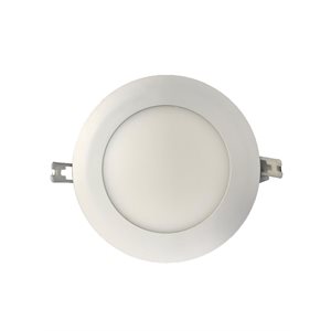 LED thin recessed, white finish, 14 watts, 120 degrees, 12 volts