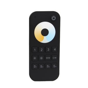 4-zone remote control for dimming and adjustable color temperature
